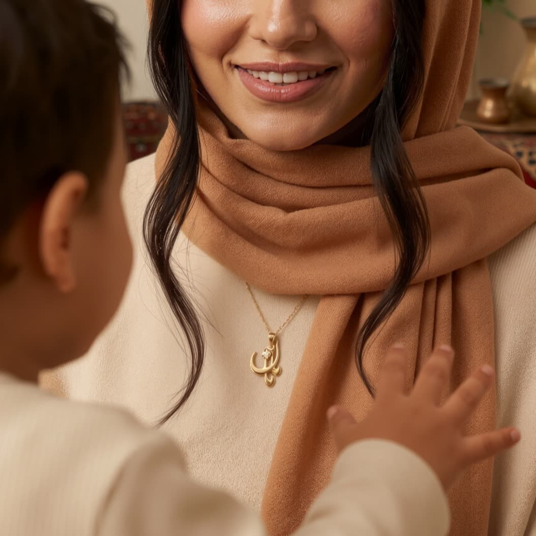 آویز مامان نگین دار  - 2