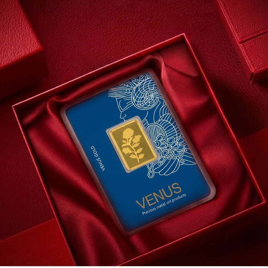 شمش 1 گرم و 200 سوتی ونوس 18 عیار
 - 2
